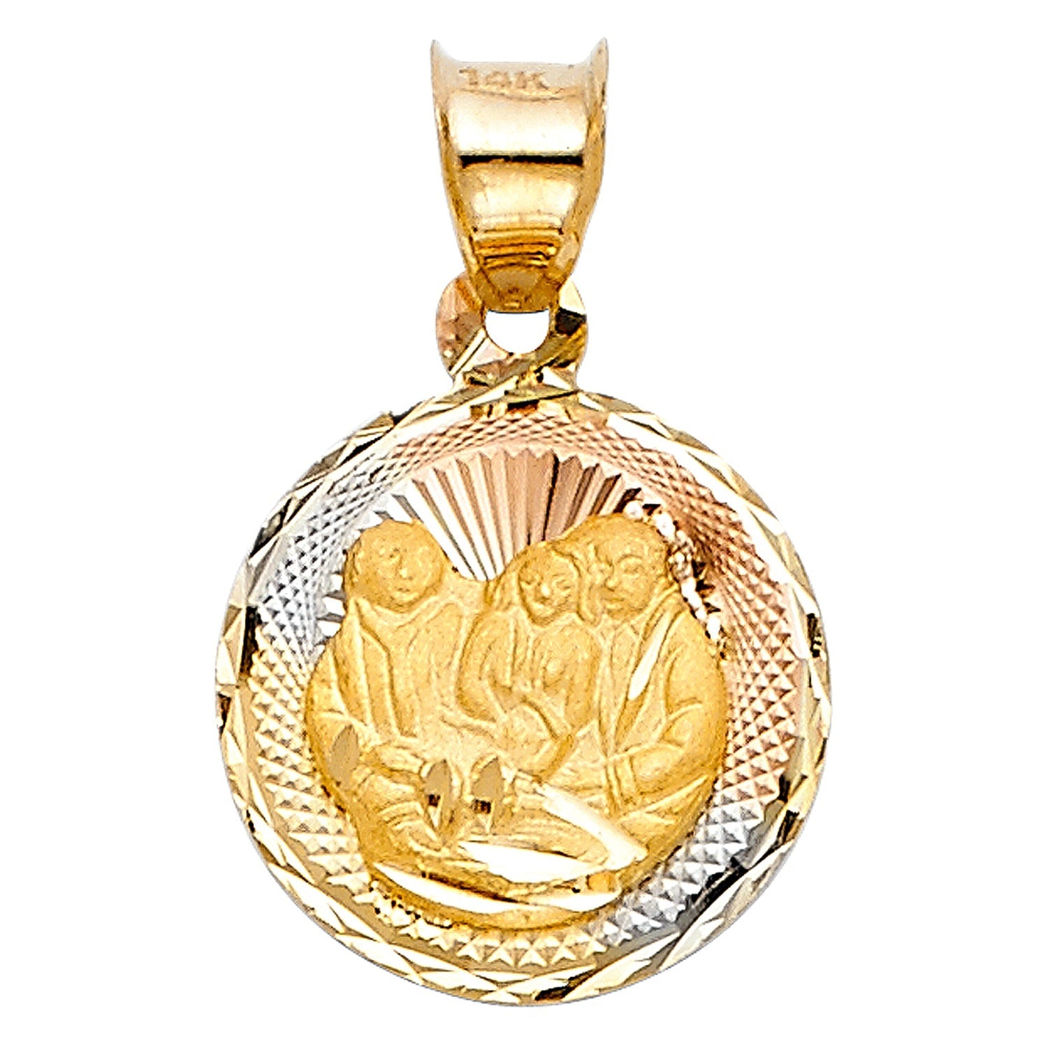 14K 3C RELIGIOUS STAMP PENDANT (PT303)