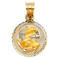 14K 3C RELIGIOUS STAMP PENDANT (PT306)