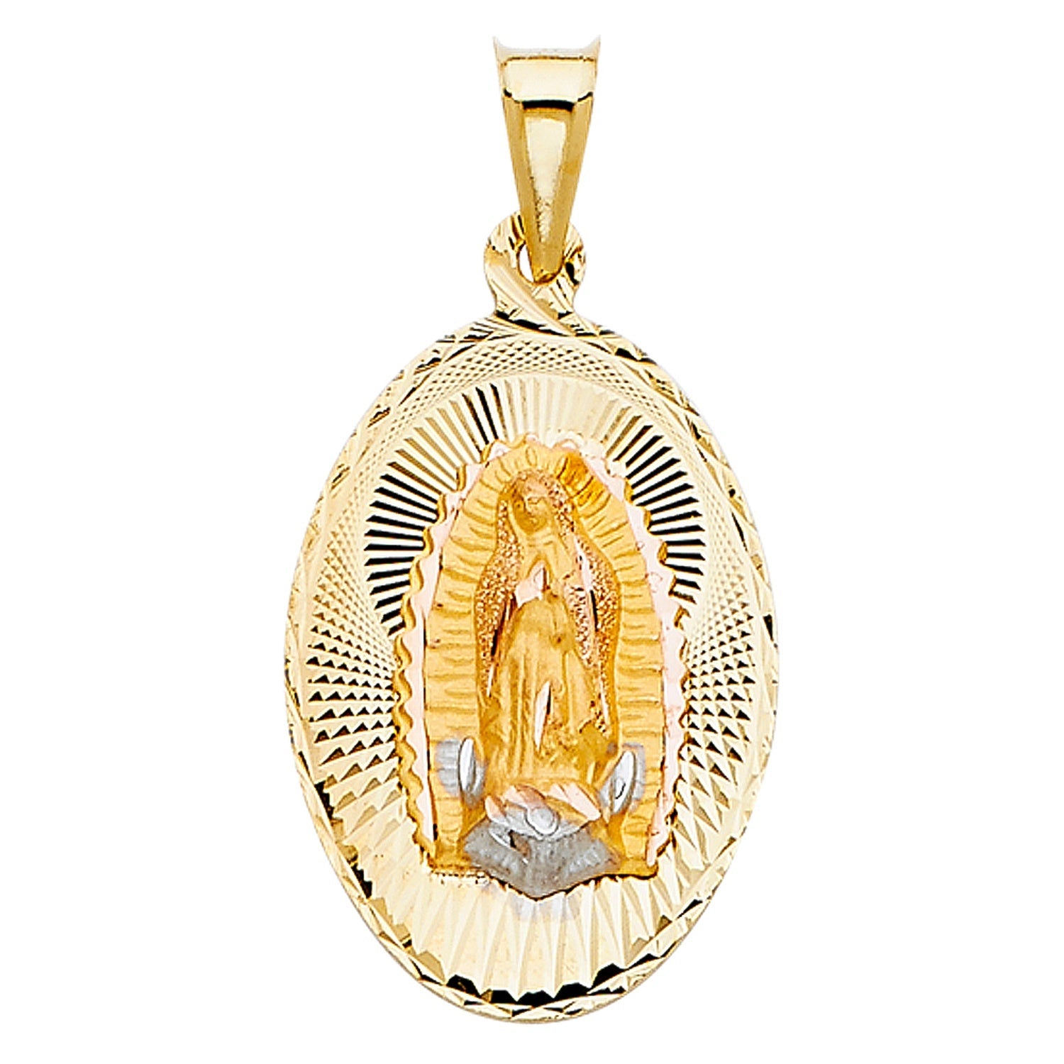 14K 2T RELIGIOUS STAMP PENDANT (PT329)