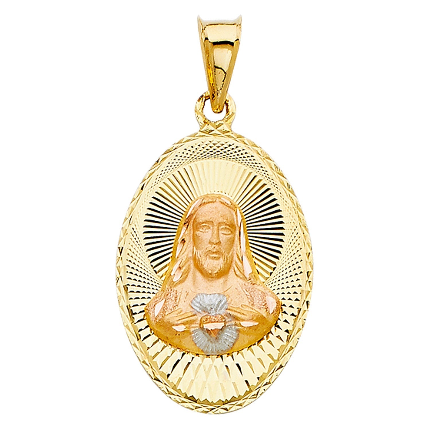 14K 2T RELIGIOUS STAMP PENDANT (PT331)