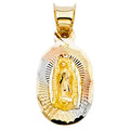 14K 3C RELIGIOUS STAMP PENDANT (PT337)
