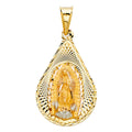14K 2T RELIGIOUS STAMP PENDANT (PT347)