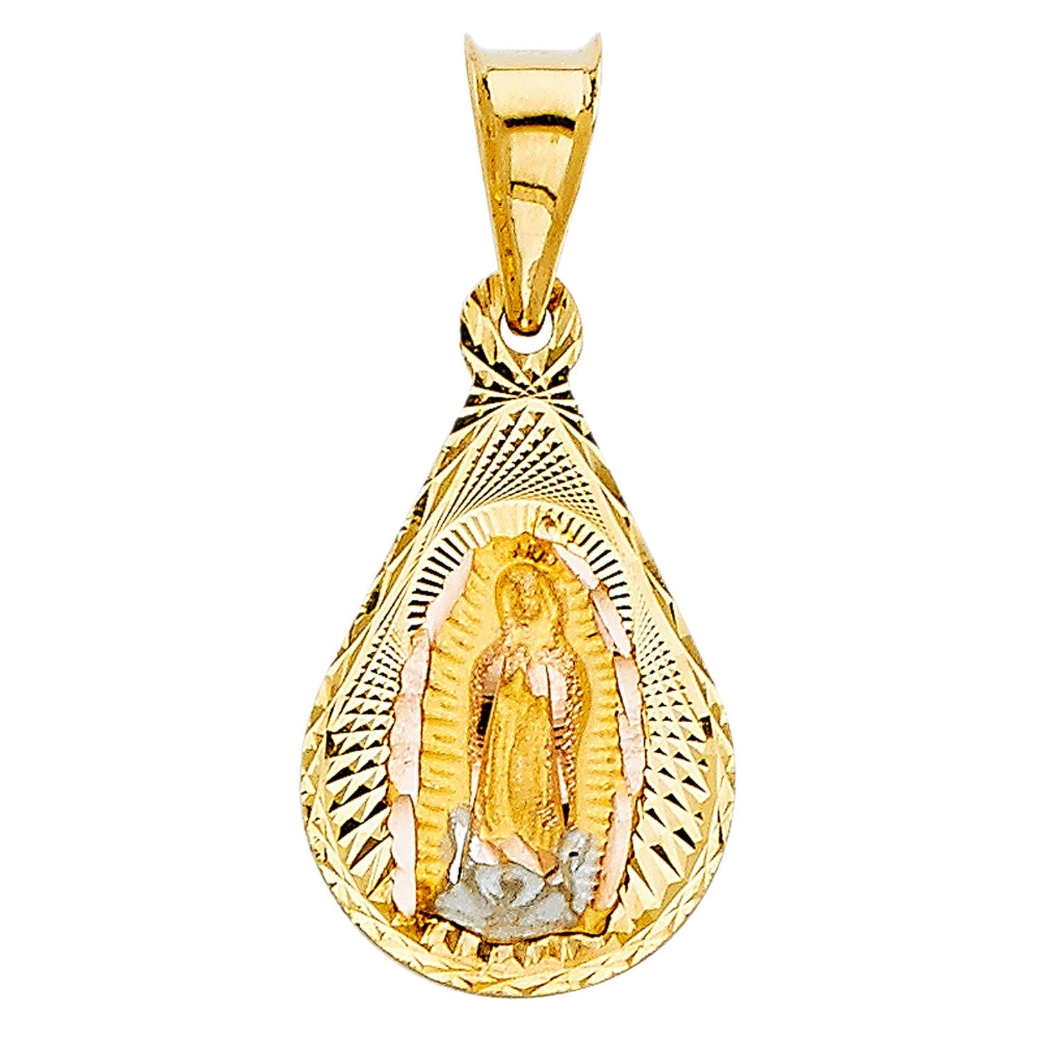 14K 2T RELIGIOUS STAMP PENDANT (PT348)