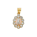 14K 3C CZ RELIGIOUS PENDANT (PT391)