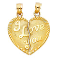 14KY HEART PENDANT (PT407)