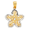 14K 2T FLOWER PENDANT (PT432)