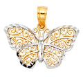 14K 2T B-FLY PENDANT (PT433)