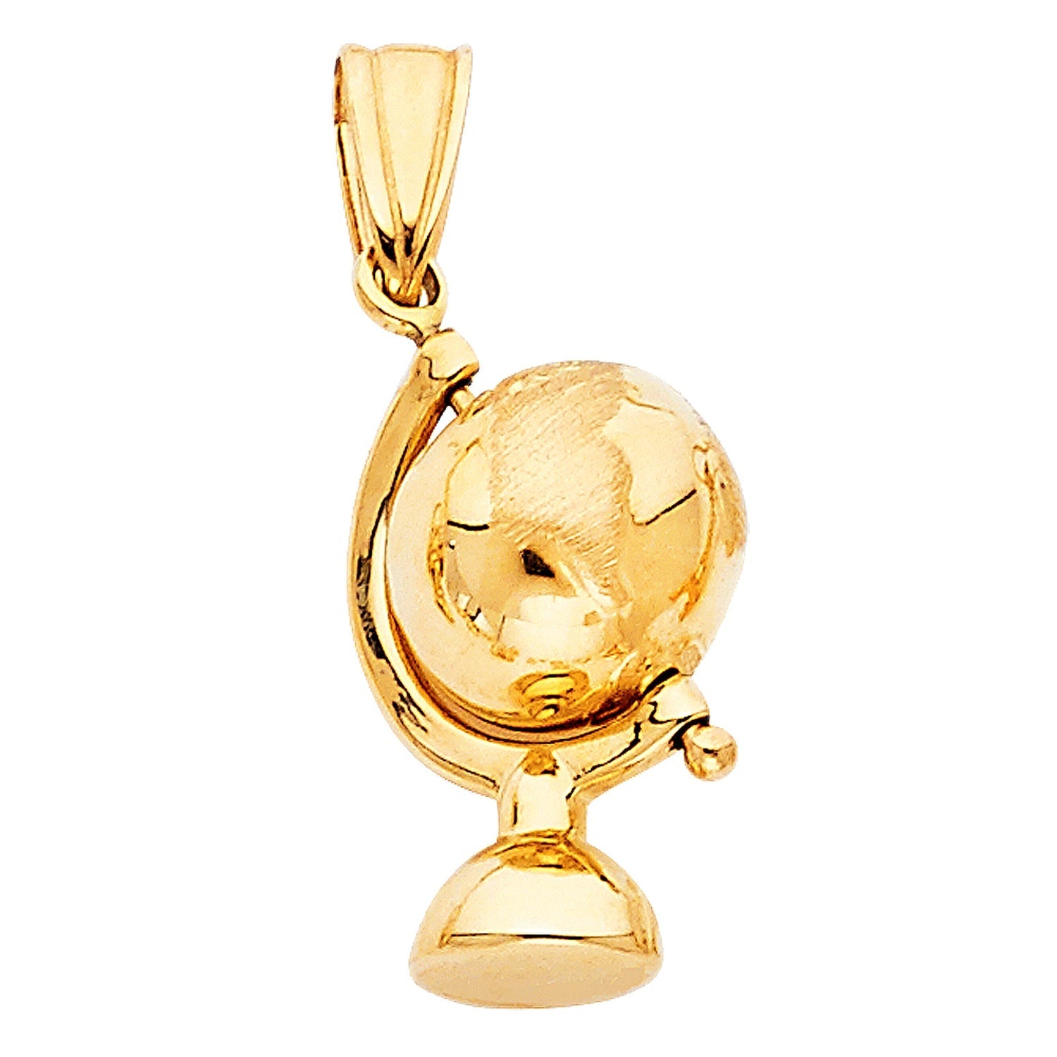 14KY HOLLOW GLOBE PENDANT (PT469)