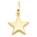 14KY HOLLOW STAR PENDANT (PT473)