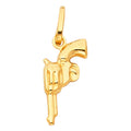 14KY HOLLOW GUN PENDANT (PT481)