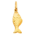 14KY HOLLOW FISH PENDANT (PT489)