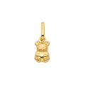 14KY HOLLOW BABY BEAR PENDANT (PT494)