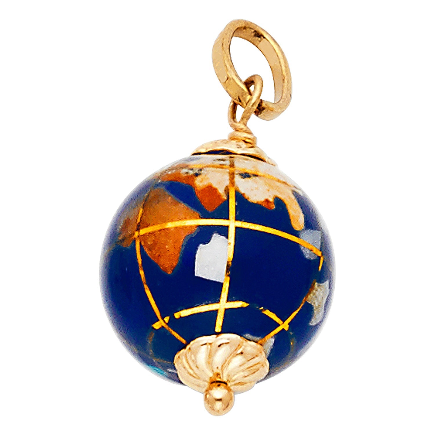 14KY HOLLOW ENAMEL PENDANT (PT516)