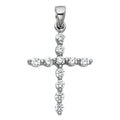 14KW CZ CROSS PENDANT (PT533)
