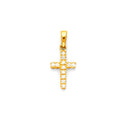 14KY CZ CROSS PENDANT (PT544)