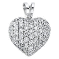 14KW CZ HEART PENDANT (PT560)