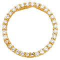 14KY CZ CIRCLE PENDANT (PT577)