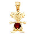 14KY GIRL BIRTHSTONE (JUN)
