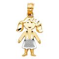 14K 2T BABY PENDANT (PT664)