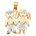 14K 2T BABY PENDANT (PT666)