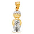 14K 2T BABY PENDANT (PT668)
