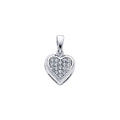 14KW CZ HEART PENDANT (PT691)