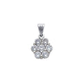 14KW CZ PENDANT (PT693W)