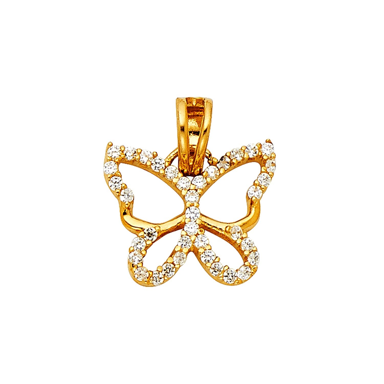14KY BUTTERFLY PENDANT (PT769)
