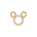 14KY MOUSE CZ PENDANT