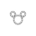 14KW MOUSE CZ PENDANT