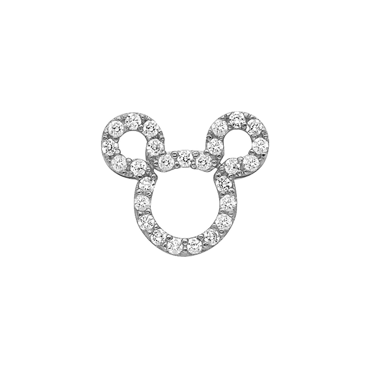 14KW MOUSE CZ PENDANT