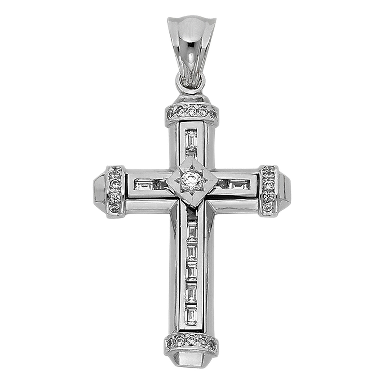 14KW FANCY CROSS PENDANT