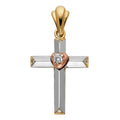 14K 3C CROSS PENDANT