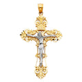 14K 2T CRUCIFIX PENDANT