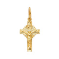 14KY FANCY TINY CRUCIFIX PENDANT
