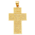 14KY PADRE NUESTRO CROSS PENDANT