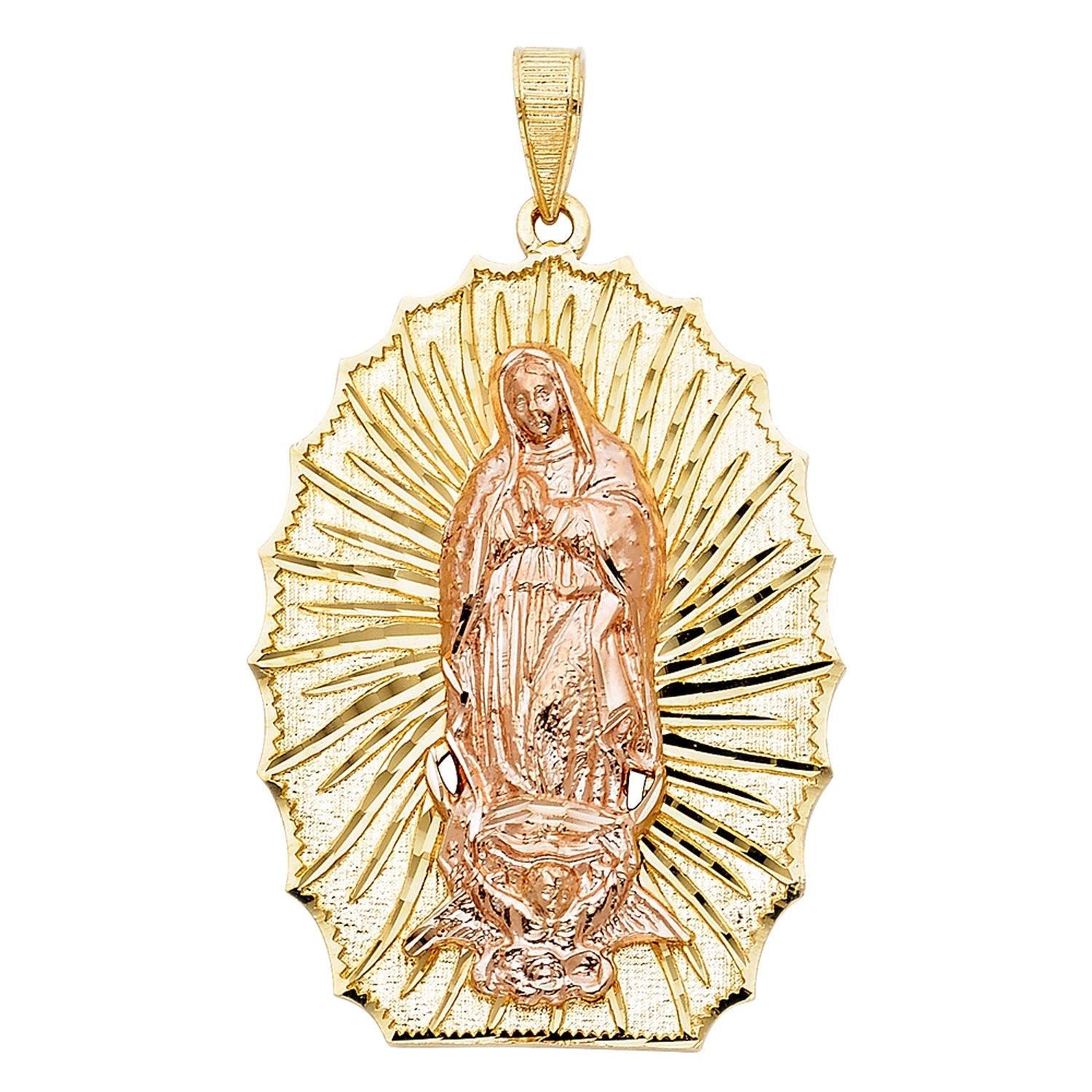 14K 2T OUR LADY OF GUADALUPE PENDANT