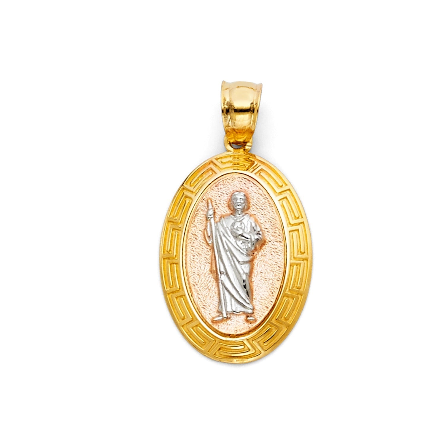 14K 3C CZ ST.JUDE THADDEUS PENDANT