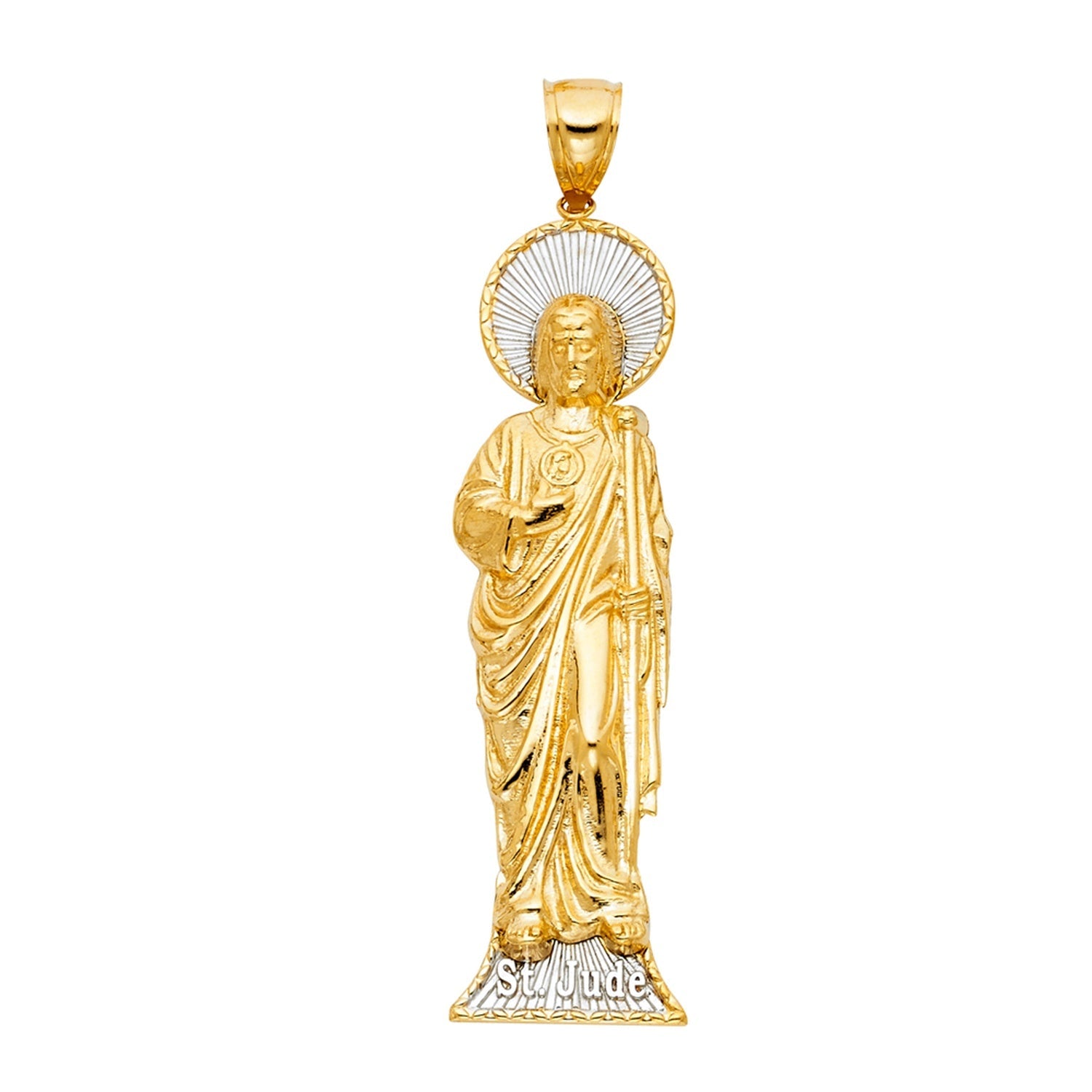 14K 2T CZ ST.JUDE THADDEUS PENDANT