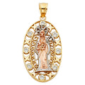 14K 3C SANTA MUERTE PENDANT