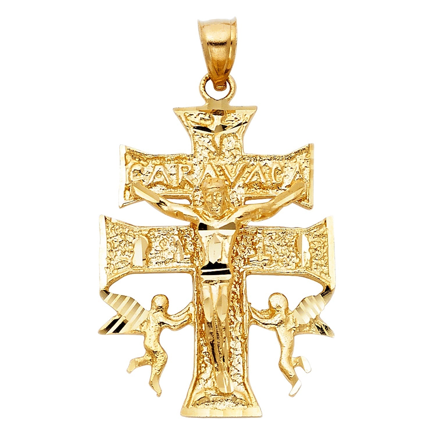 14KY CROSS OF CARAVACA PENDANT