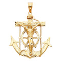 14KY MARINER CRUCIFIX PENDANT