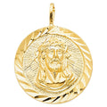 14KY JESUS CHRIST STAMP PENDANT