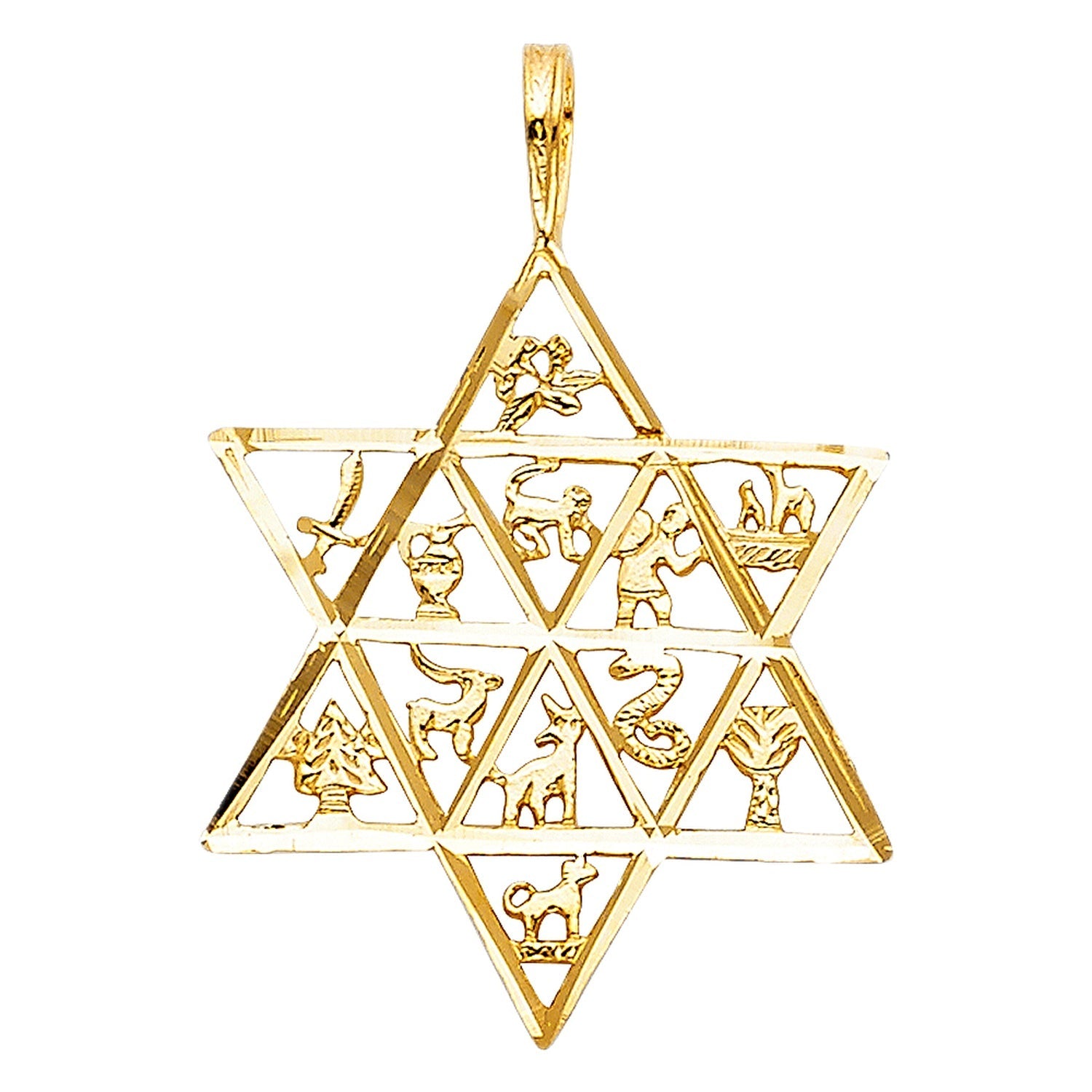 14KY 12 ANIMAL STAR PENDANT