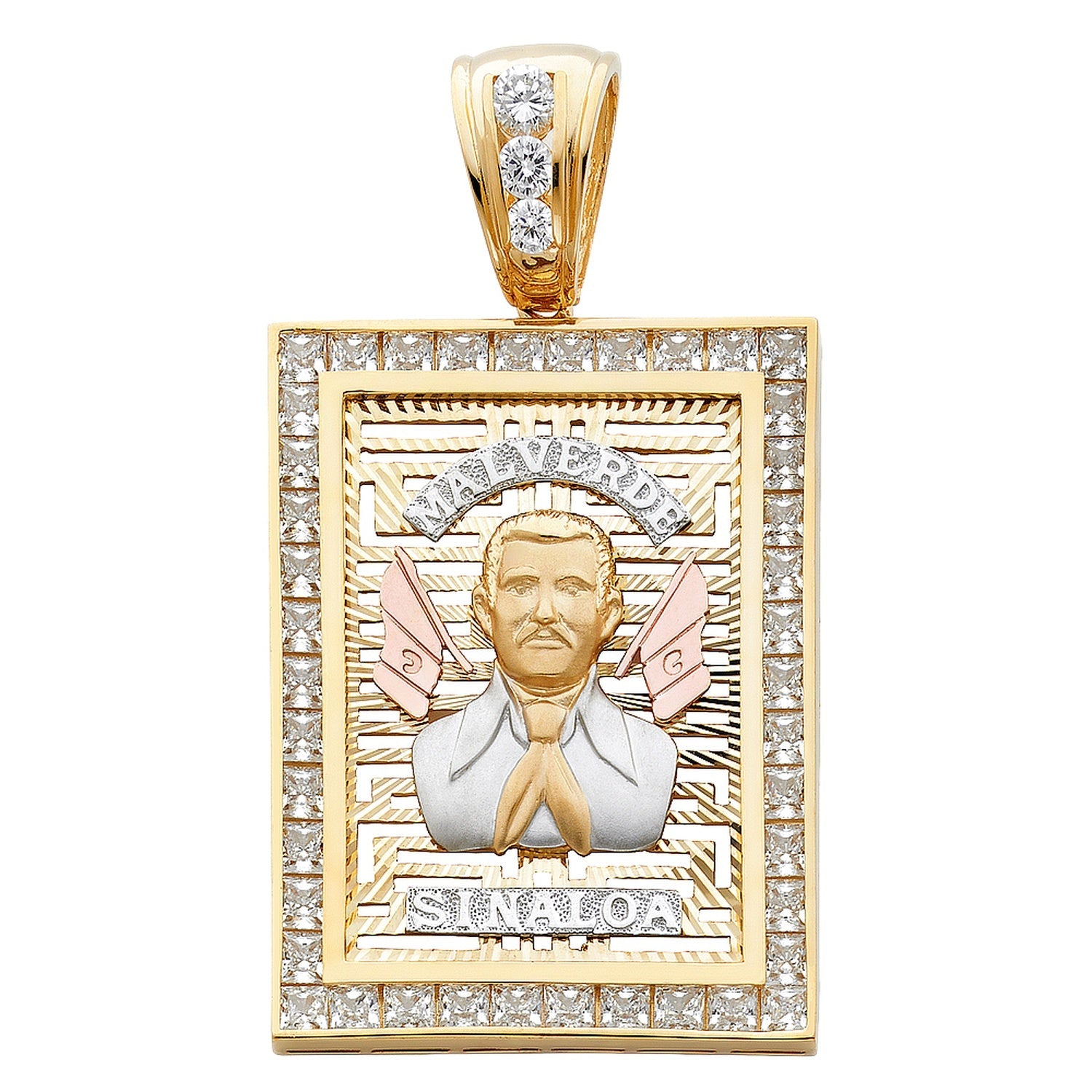 14K 3C CZ MALVERDE SINALOA PENDANT