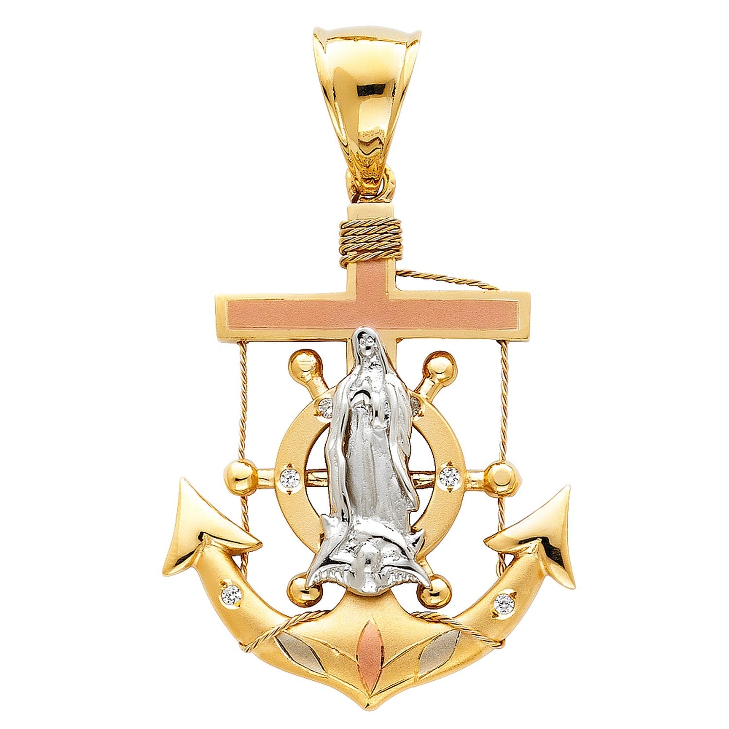 14K 3C OUR LADY OF GUADALUPE PENDANT