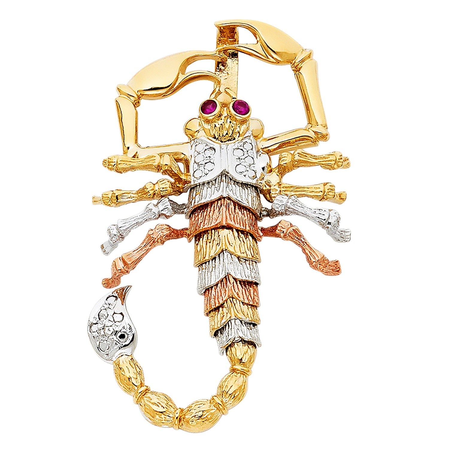 14K 3C SCORPION PENDANT