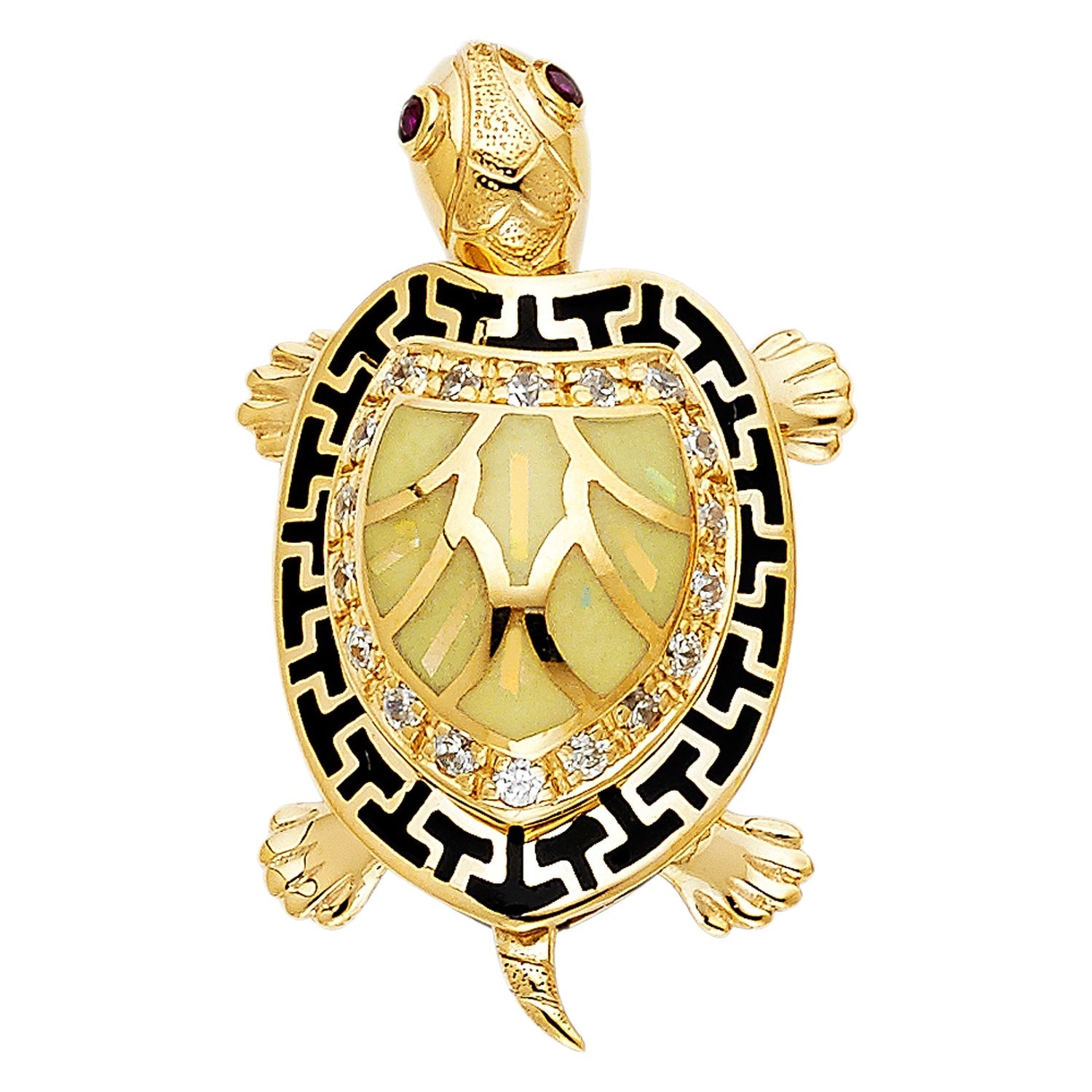 14KY Gllow-in Dark Turtle Pent