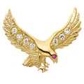14KY CZ EAGLE PENDANT