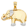 14K 2T ELEPHANT PENDANT